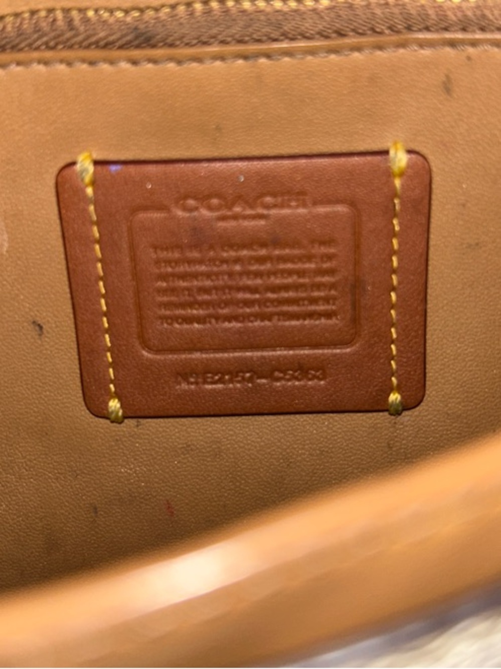 Coach Cream Floral Pebbled Leather Crossbody Bag with Gold-Tone 'C' - Picture 14 of 17